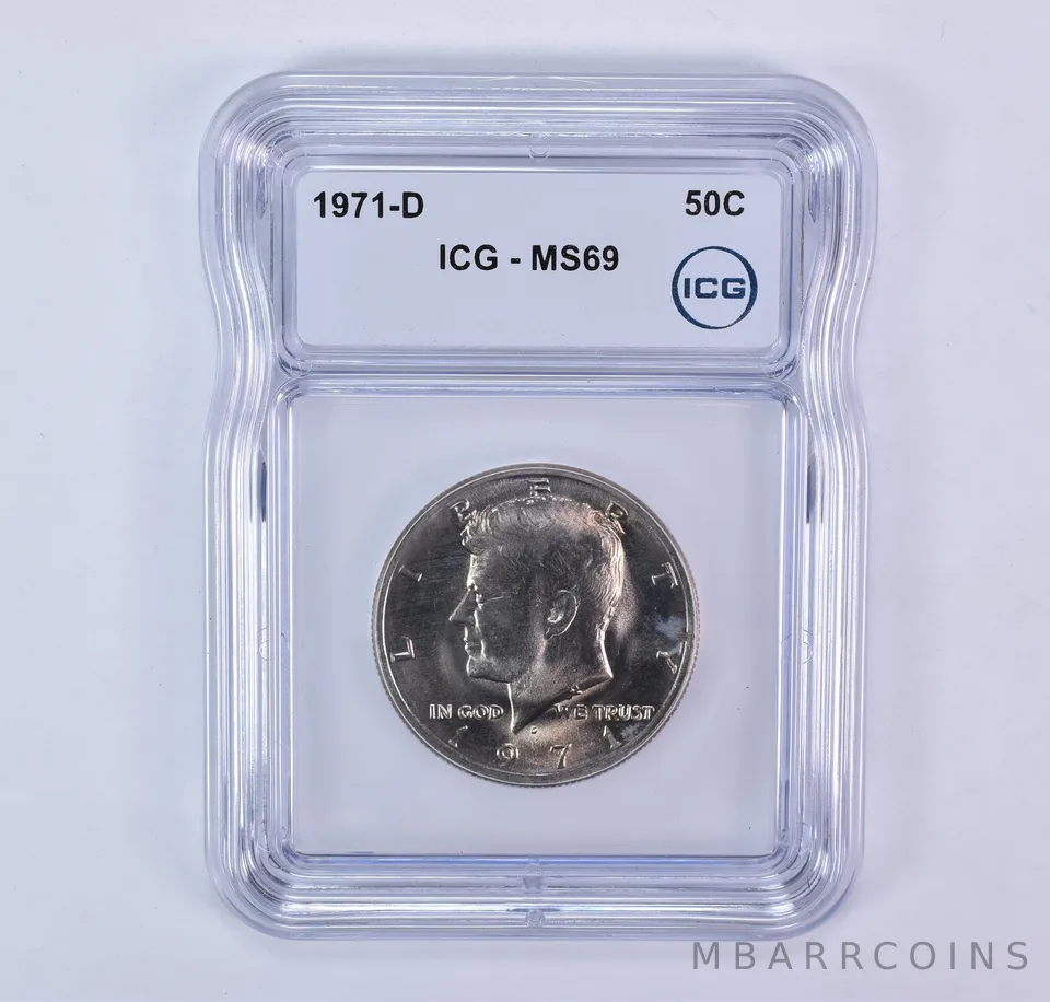1971-D Kennedy Half Dollar MS69 ICG