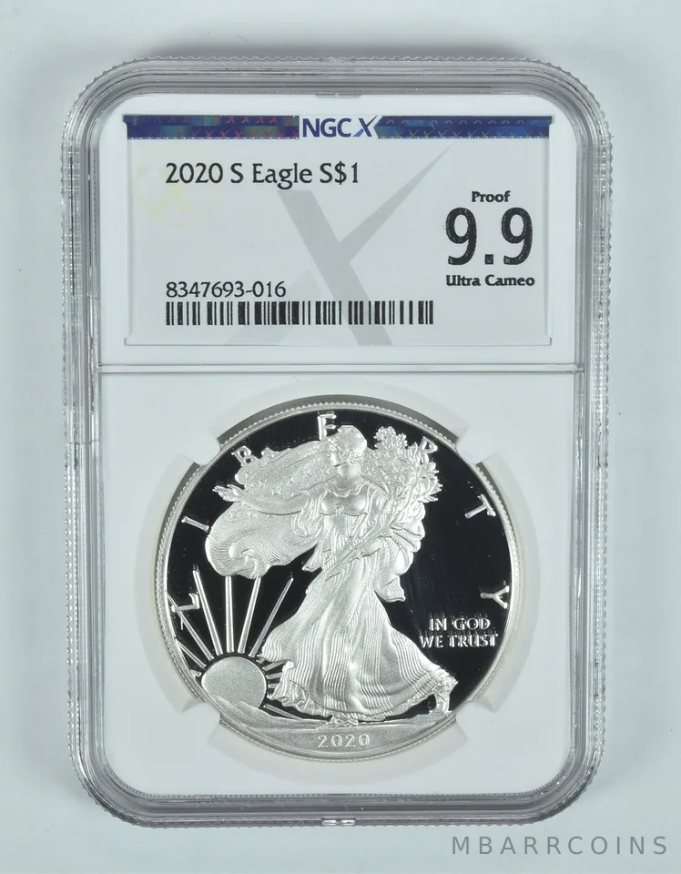 2020-S American Silver Eagle Proof 9.9 UCAM NGC X NGCX