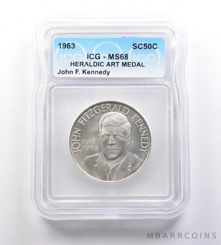 1963 So-Called Half Dollar John F Kennedy MS68 ICG *7152