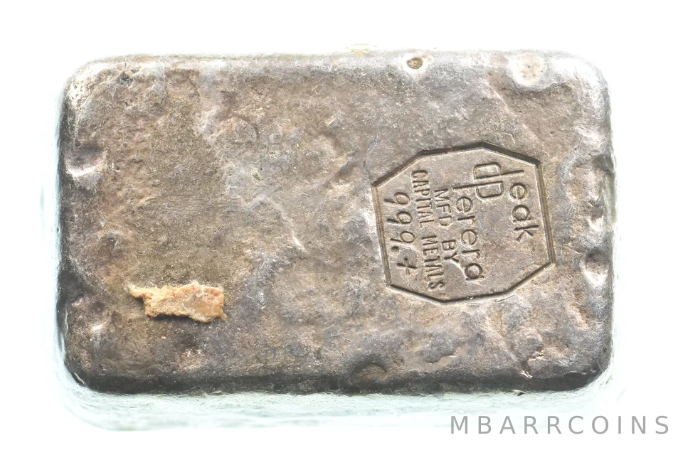 22.15 Troy Oz Silver Bar Deak Perera Vintage Poured Capital Metals a5558