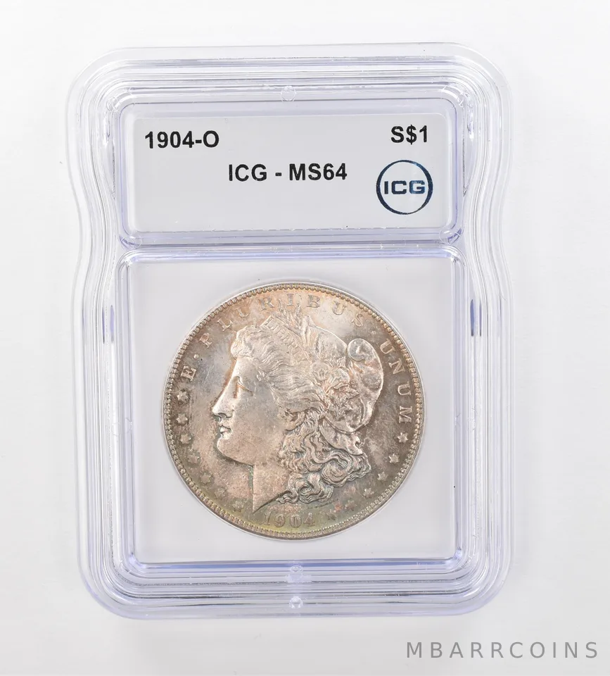 1904-O Morgan Silver Dollar MS64 ICG Beautiful Tone *1004