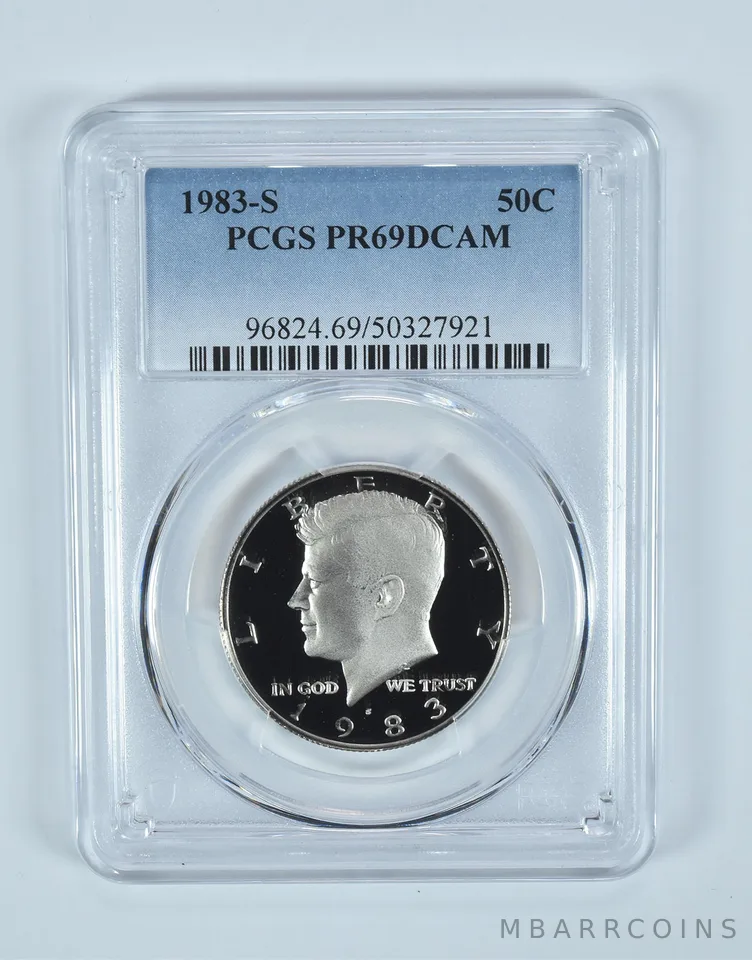 1983-S Kennedy Half Dollar PR69 DCAM PCGS Blue Label