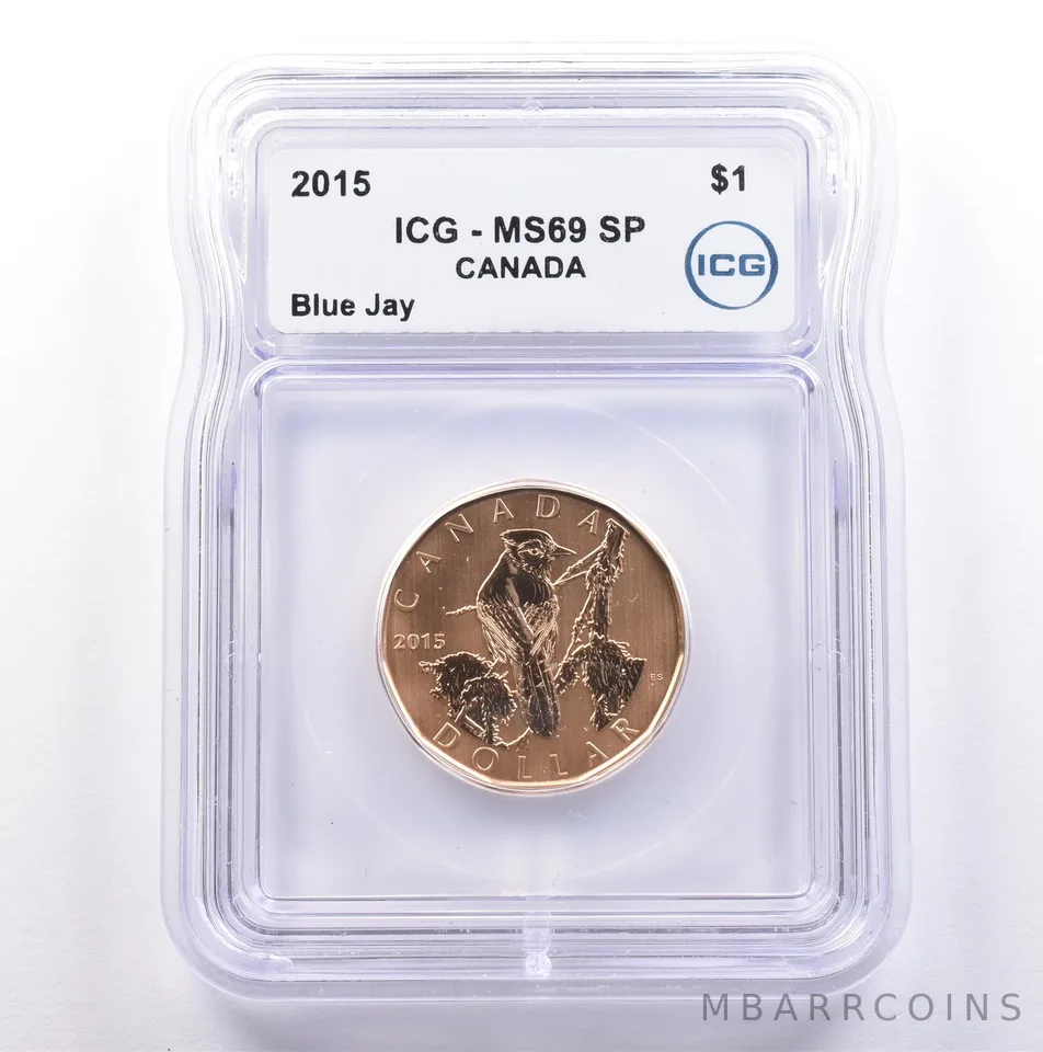 2015 Canada 1 Dollar Blue Jay MS69 SP ICG *9024