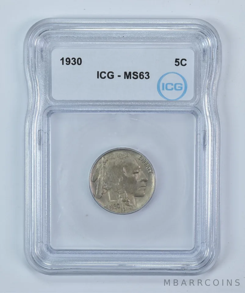 1930 Indian Head Buffalo Nickel MS63 ICG