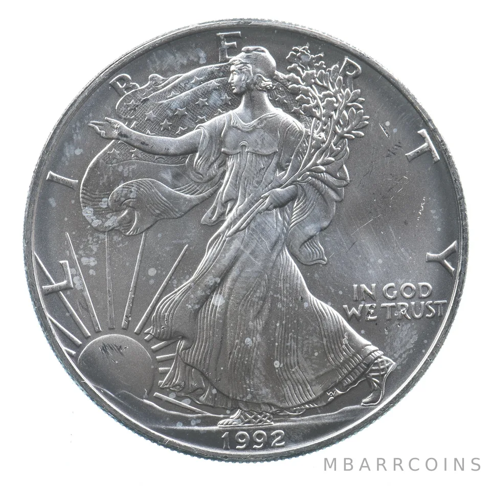 Better Date 1992 American Silver Eagle 1 Troy Oz .999 Fine Silver *669