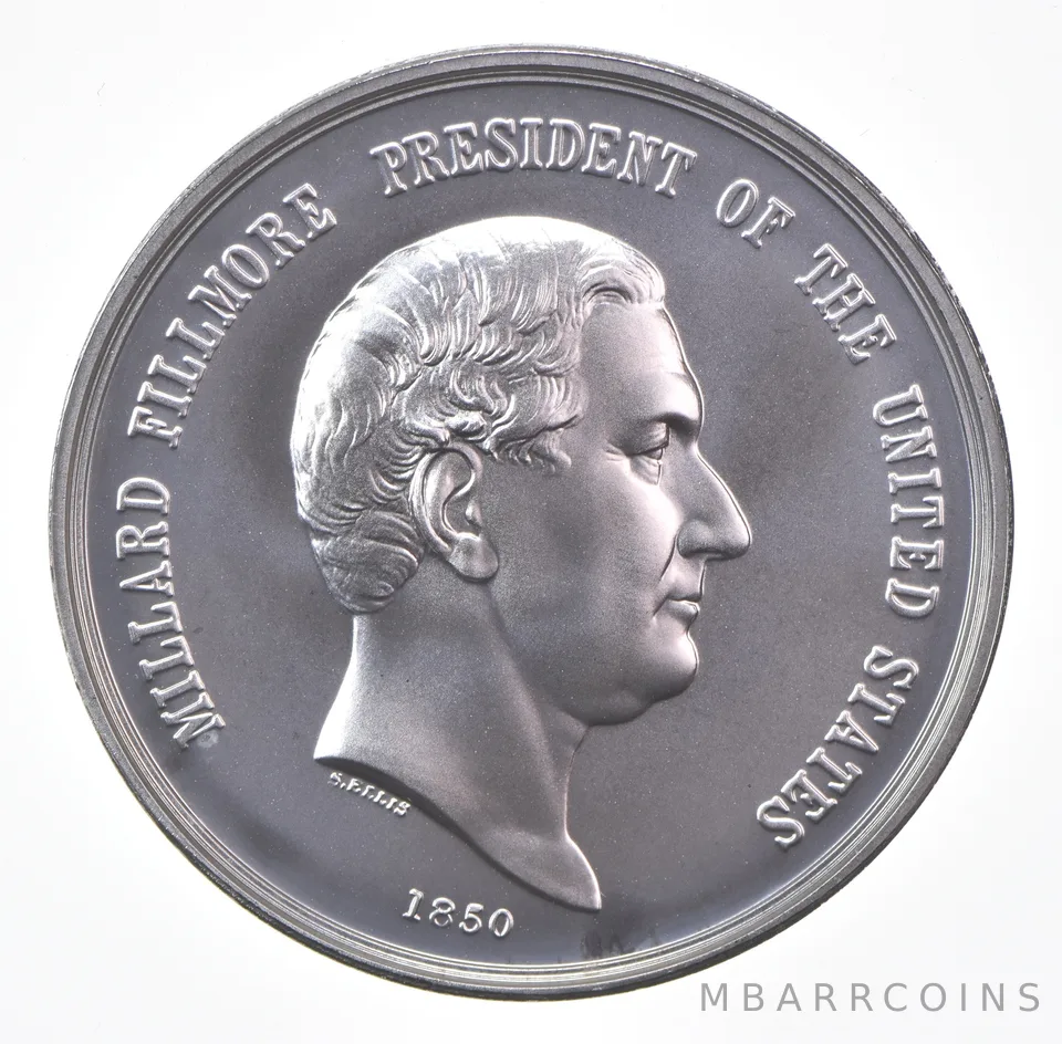 (2022) Millard Fillmore 1850 US Mint Silver Presidential Medal 1 Oz