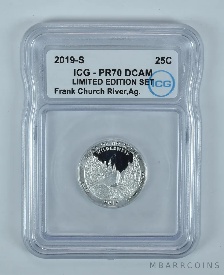 2019-S Washington Quarter ATB Frank Church River Limited Edition PR70 DCAM ICG