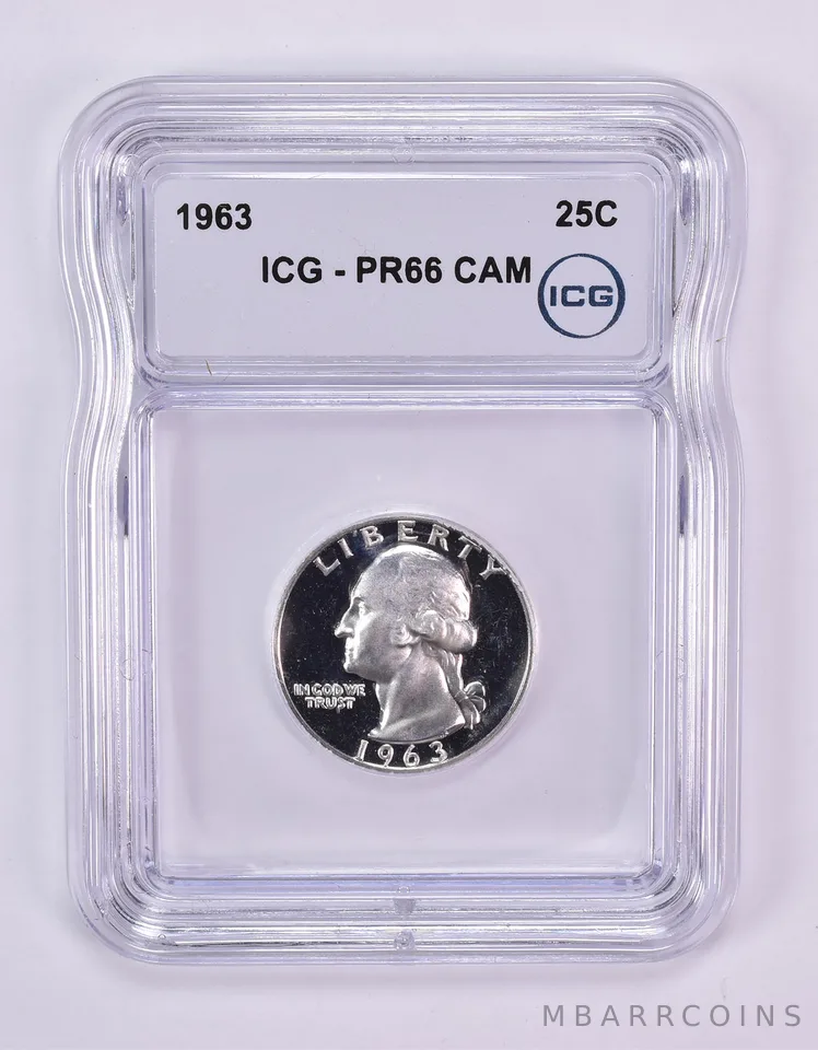 1963 Washington Quarter PR66 CAM ICG