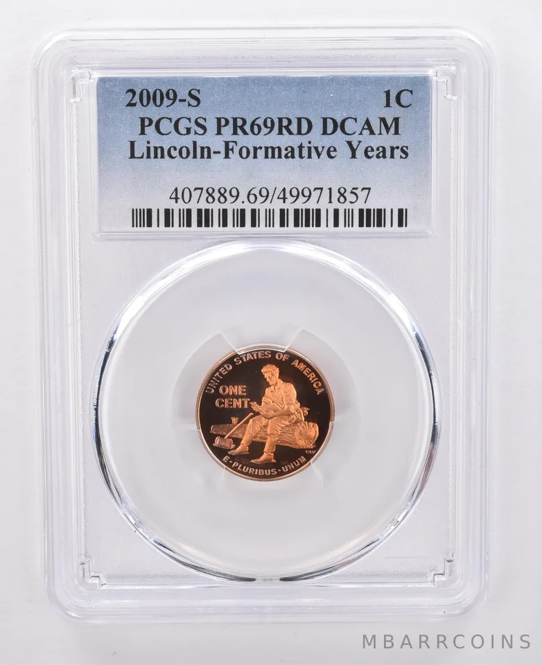 2009-S Lincoln Memorial Cent Formative Years PR69 RD DCAM PCGS Nice Tone *0107