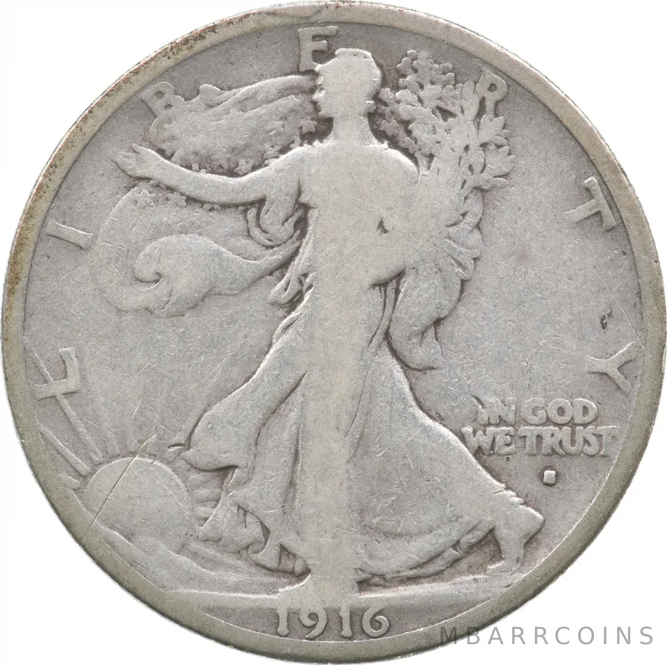 1916-S Walking Liberty Half Dollar *9472