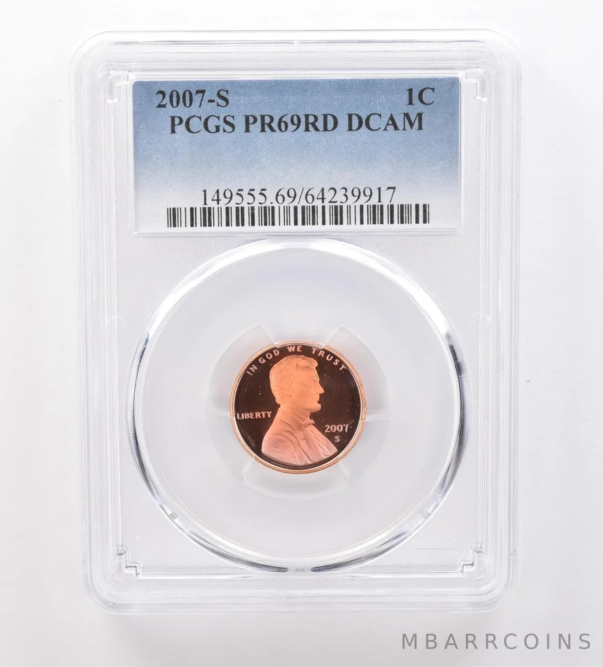2007-S Lincoln Memorial Cent PR69 RD DCAM PCGS Beautiful Tone *2103