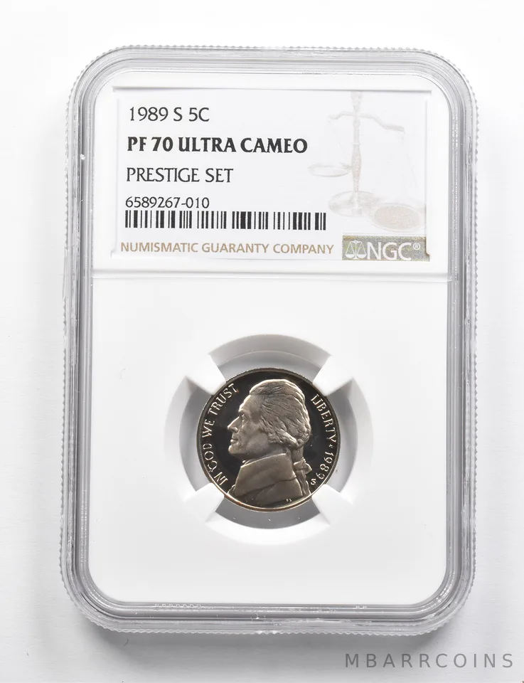 PF70 UCAM 1989-S Jefferson Nickel Prestige Set NGC RARE PEDIGREE a9779