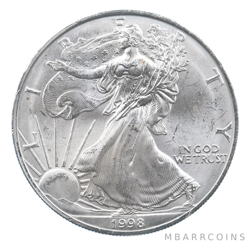Better Date 1998 American Silver Eagle 1 Troy Oz .999 Fine Silver *671
