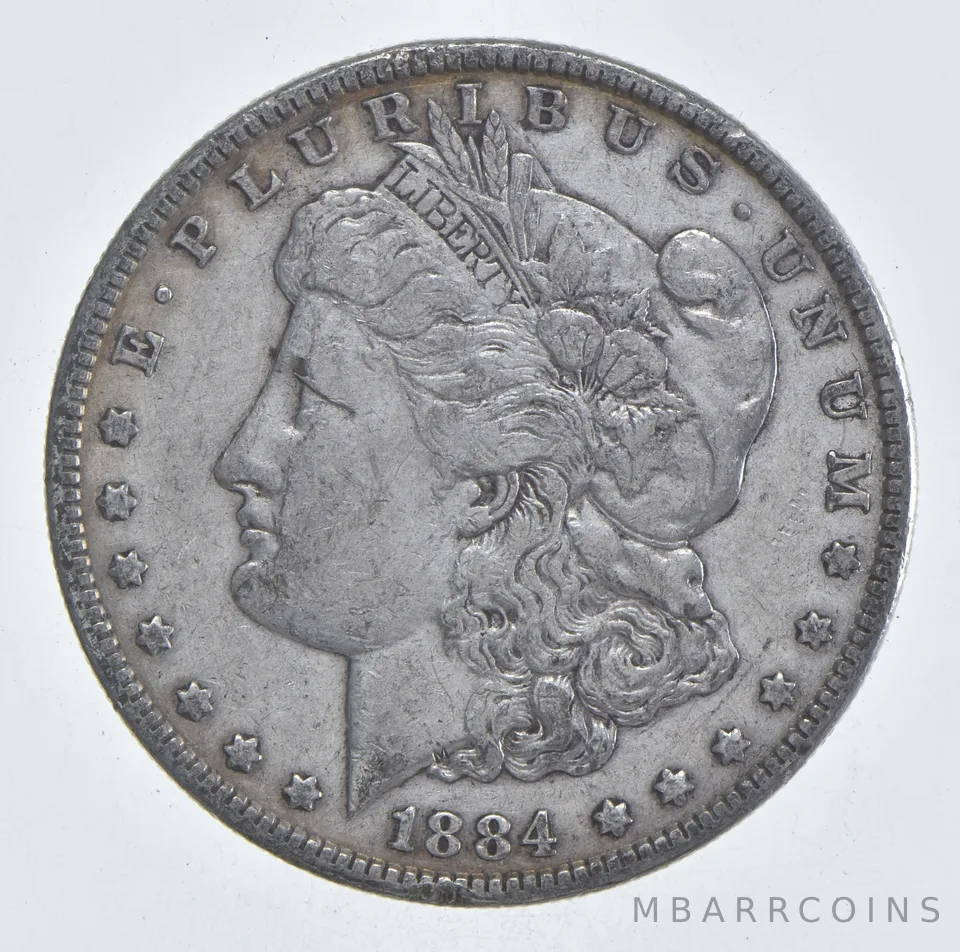 Early - 1884 Morgan Silver Dollar - 90% US Coin *933