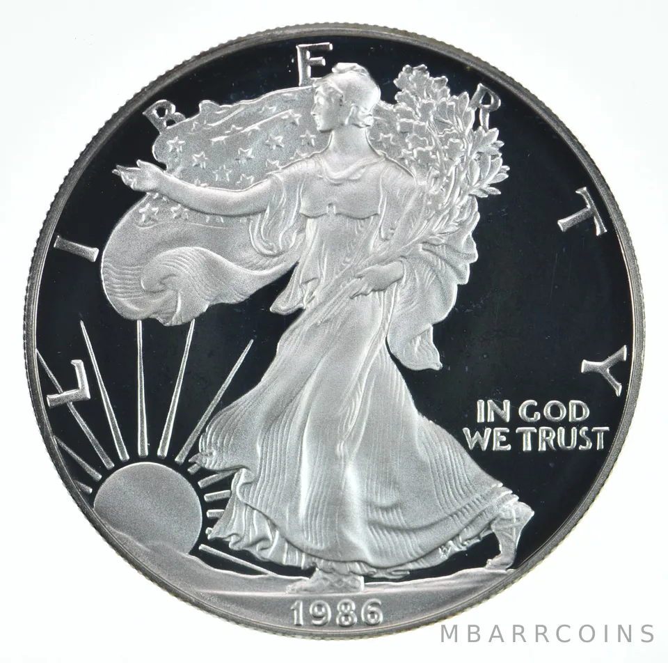 1986-S American Silver Eagle Proof Coin 1 Oz