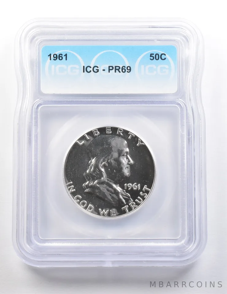 1961 Franklin Half Dollar PR69 ICG *9473