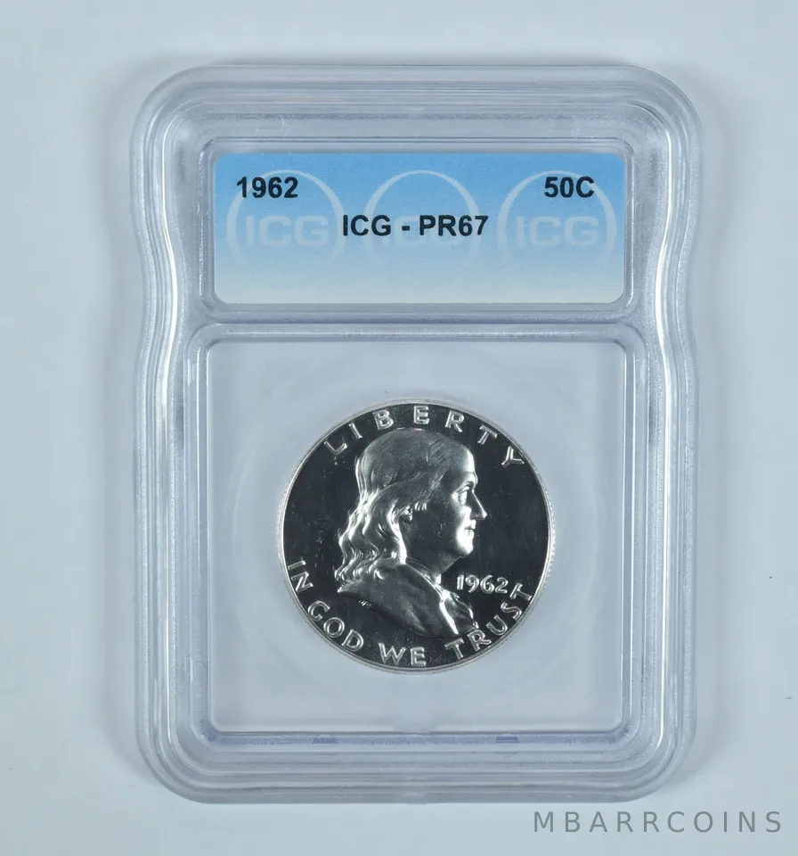 1962 Franklin Half Dollar PR67 ICG
