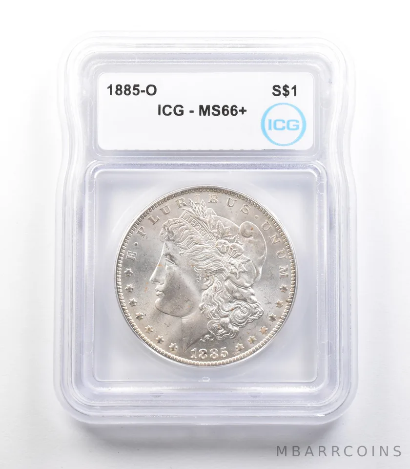 1885-O Morgan Silver Dollar MS66+ ICG *2439