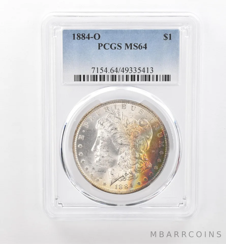 1884-O Morgan Silver Dollar MS64 PCGS Beautiful Tone *1946