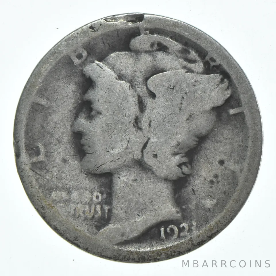 1921 Mercury Dime a6172