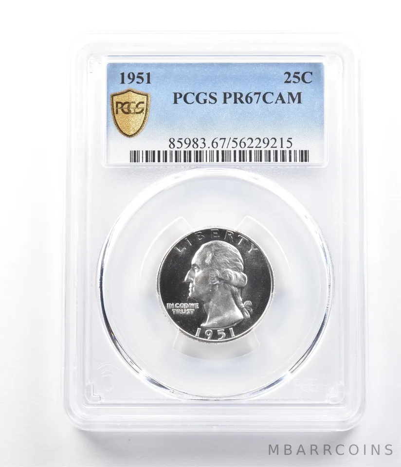 1951 Washington Quarter PR67 CAM PCGS *6315
