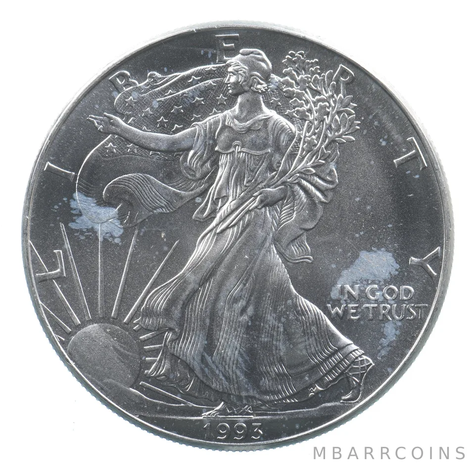 Better Date 1993 American Silver Eagle 1 Troy Oz .999 Fine Silver *662