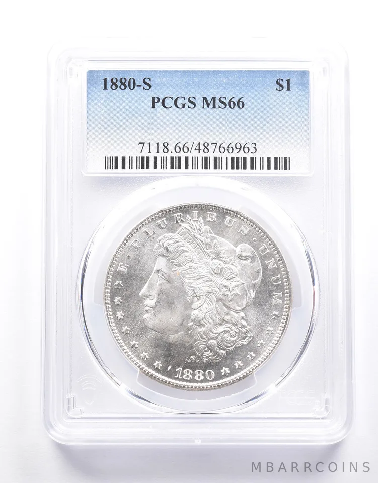 1880-S Morgan Silver Dollar MS66 PCGS *0645