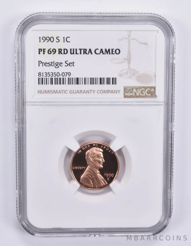 1990-S Lincoln Memorial Cent Prestige Set PF69 RD UCAM NGC