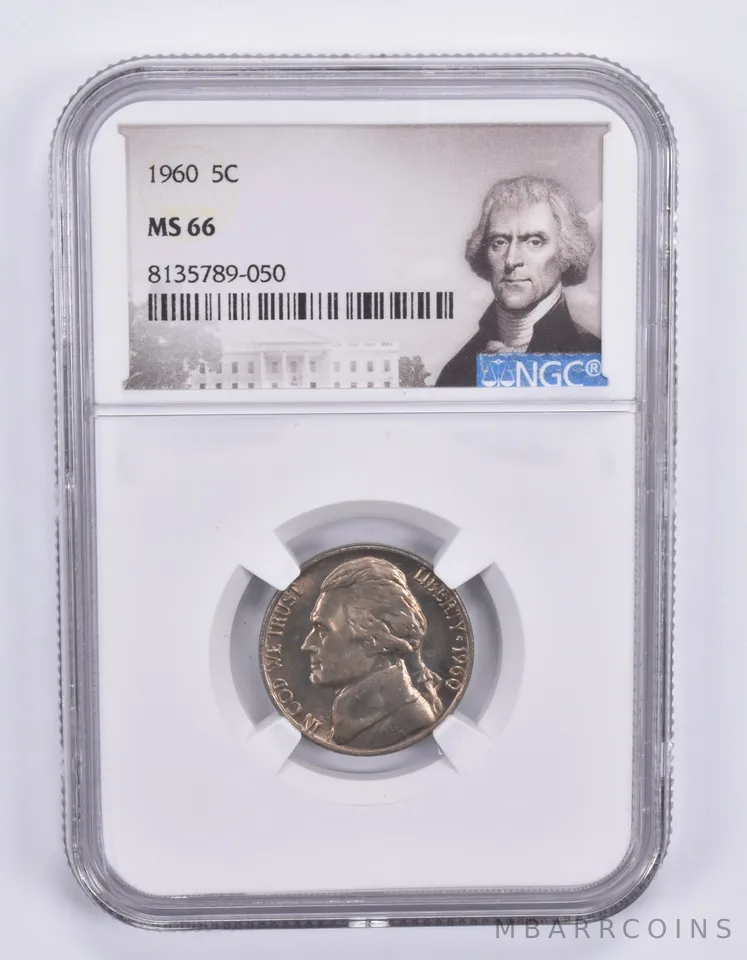 1960 Jefferson Nickel MS66 NGC Special Label