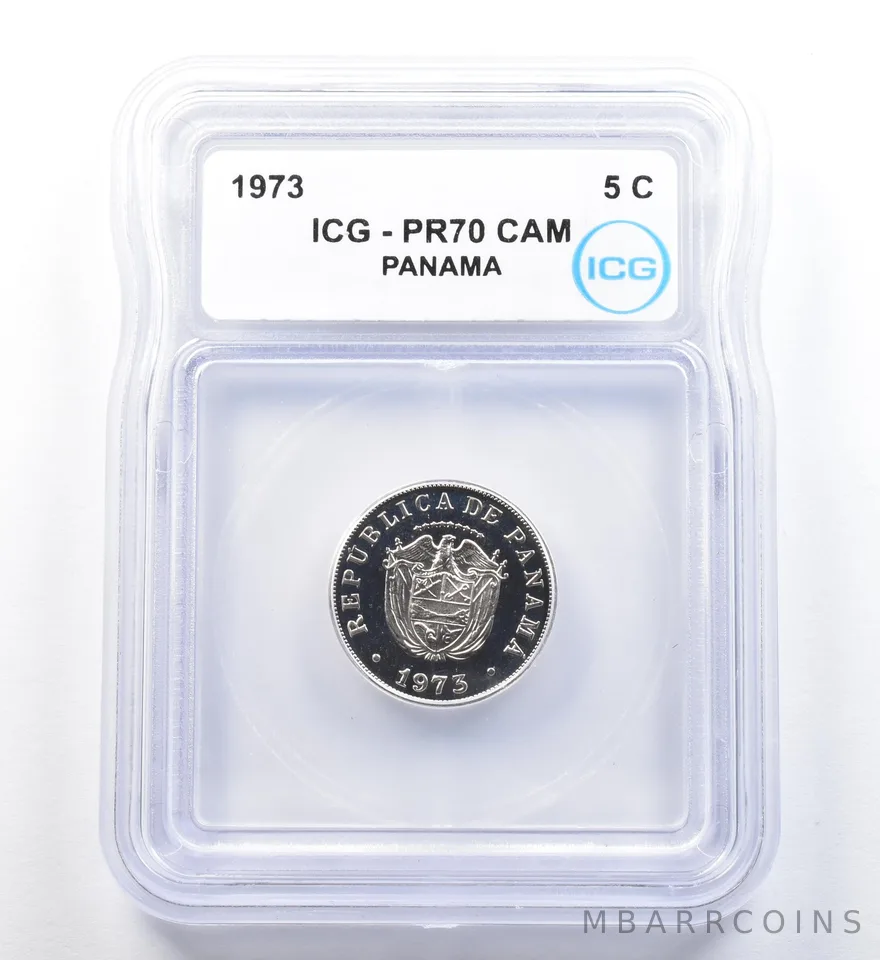 1973 Panama 5 Cents PR70 CAM ICG a1146