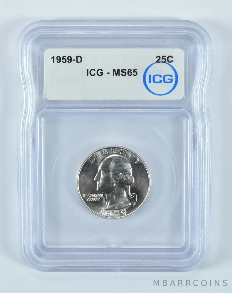 1959-D Washington Quarter MS65 ICG