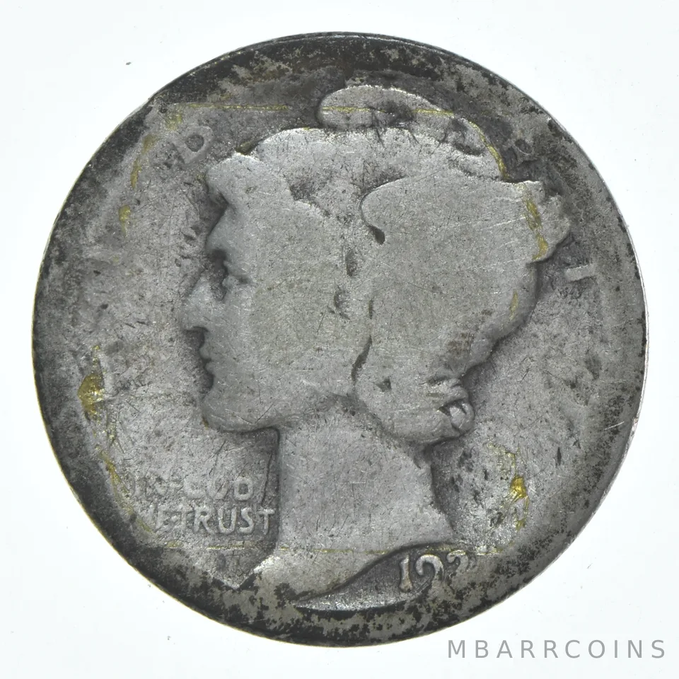 1921 Mercury Dime *6177