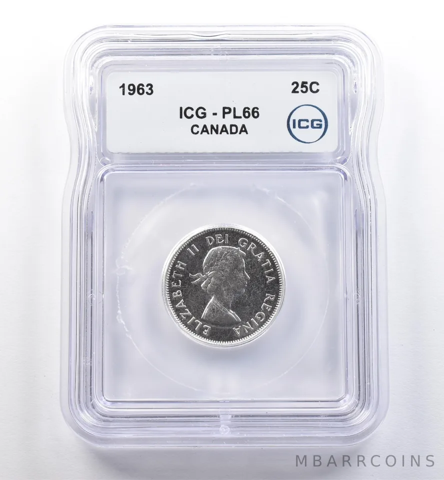 1963 Canada 25 Cents PL66 ICG *0228