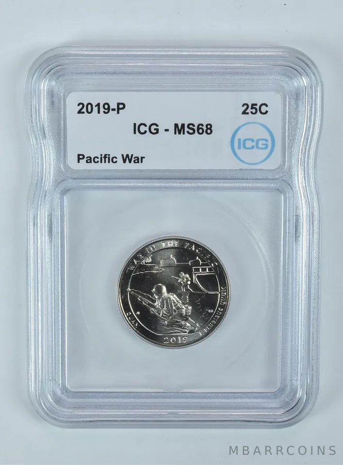 2019-P Washington Quarter ATB Pacific War MS68 ICG