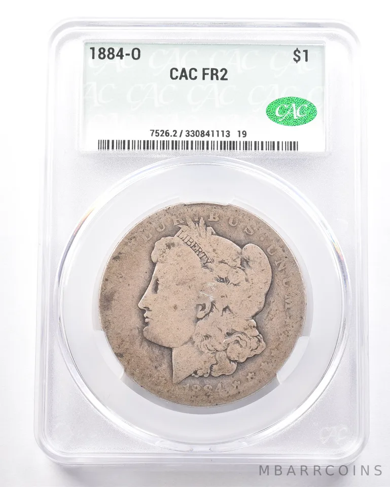 1884-O Morgan Silver Dollar FR2 CAC Lowball *7270