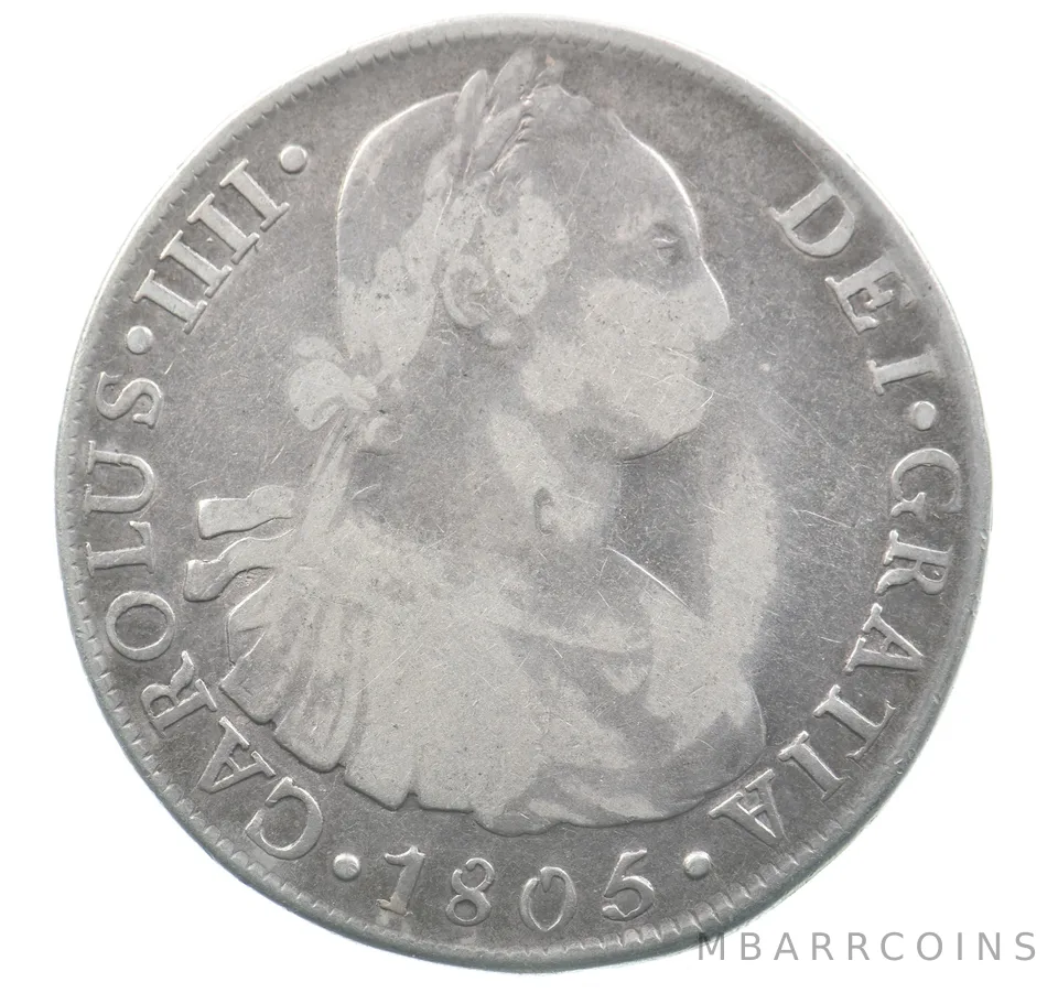 1805 Spain 8 Reales Carolus *9995