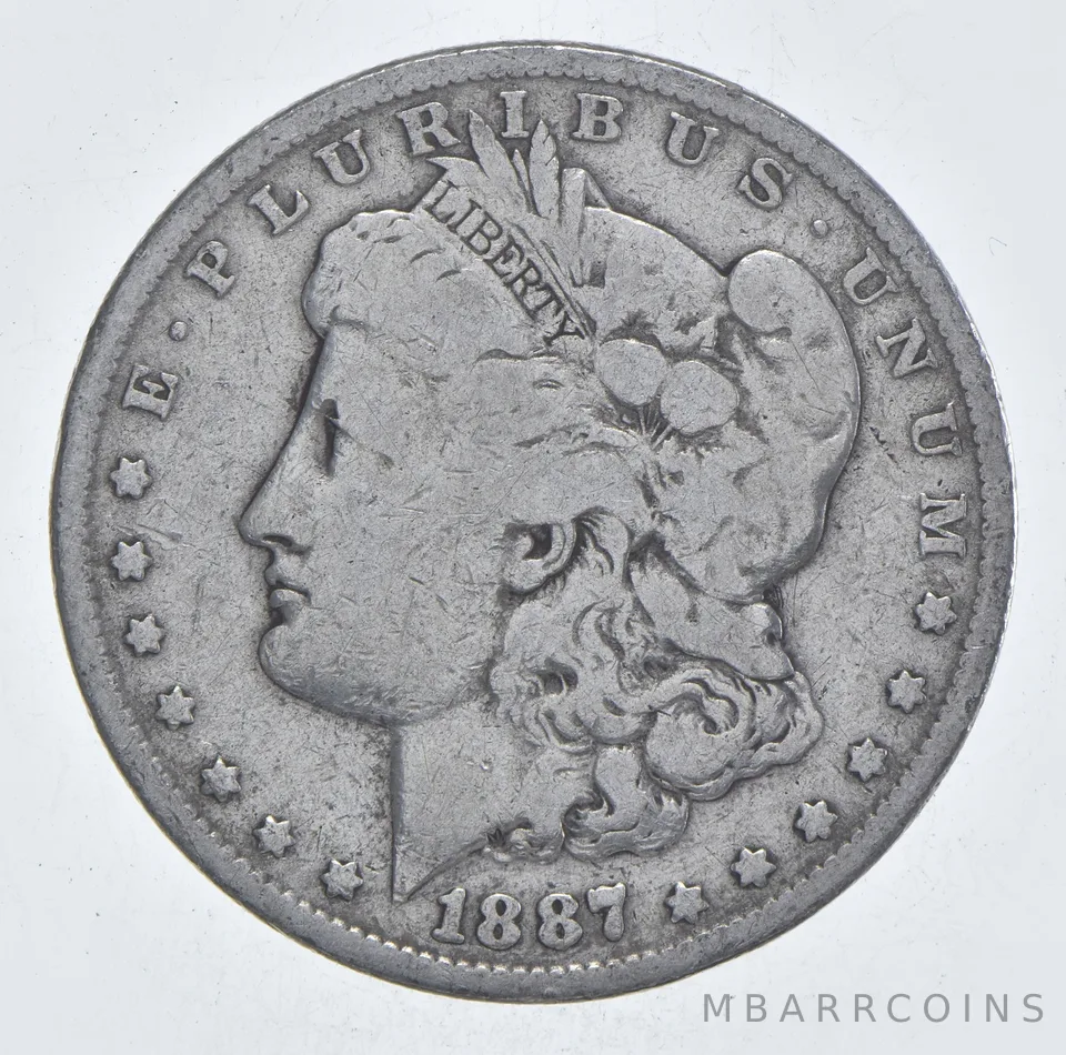 Early - 1887 Morgan Silver Dollar - 90% US Coin *107