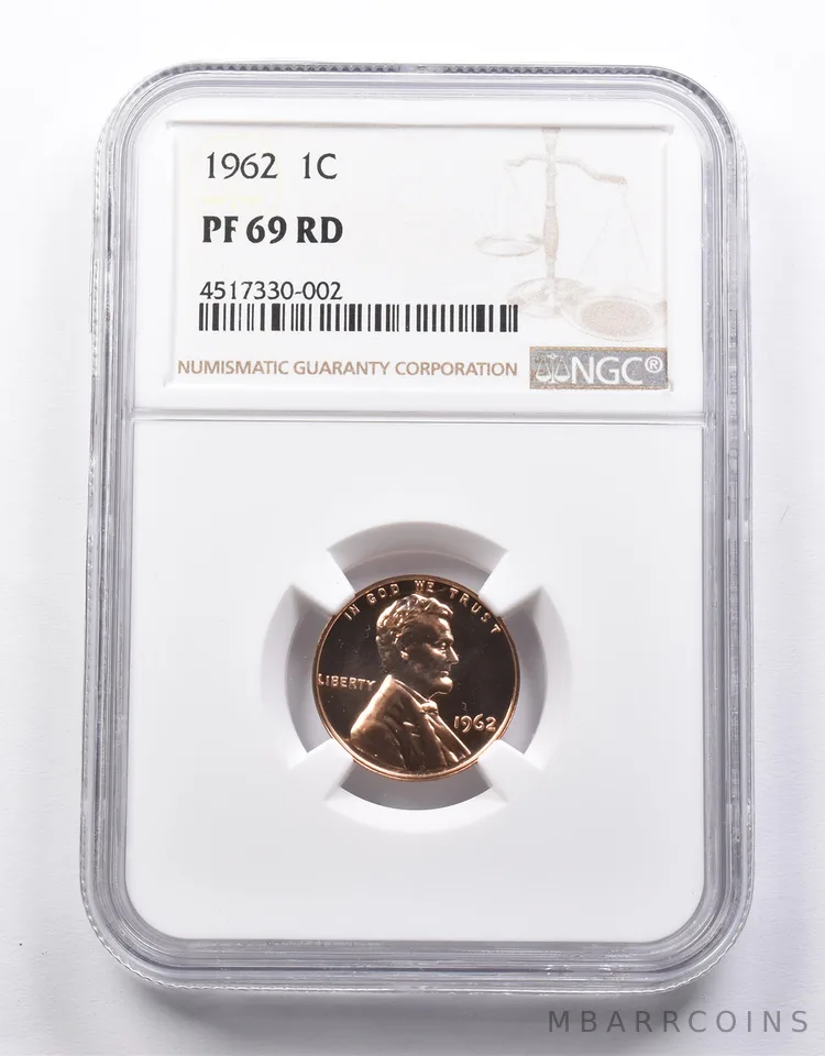 PF69 1962 Lincoln Memorial Cent NGC a6777