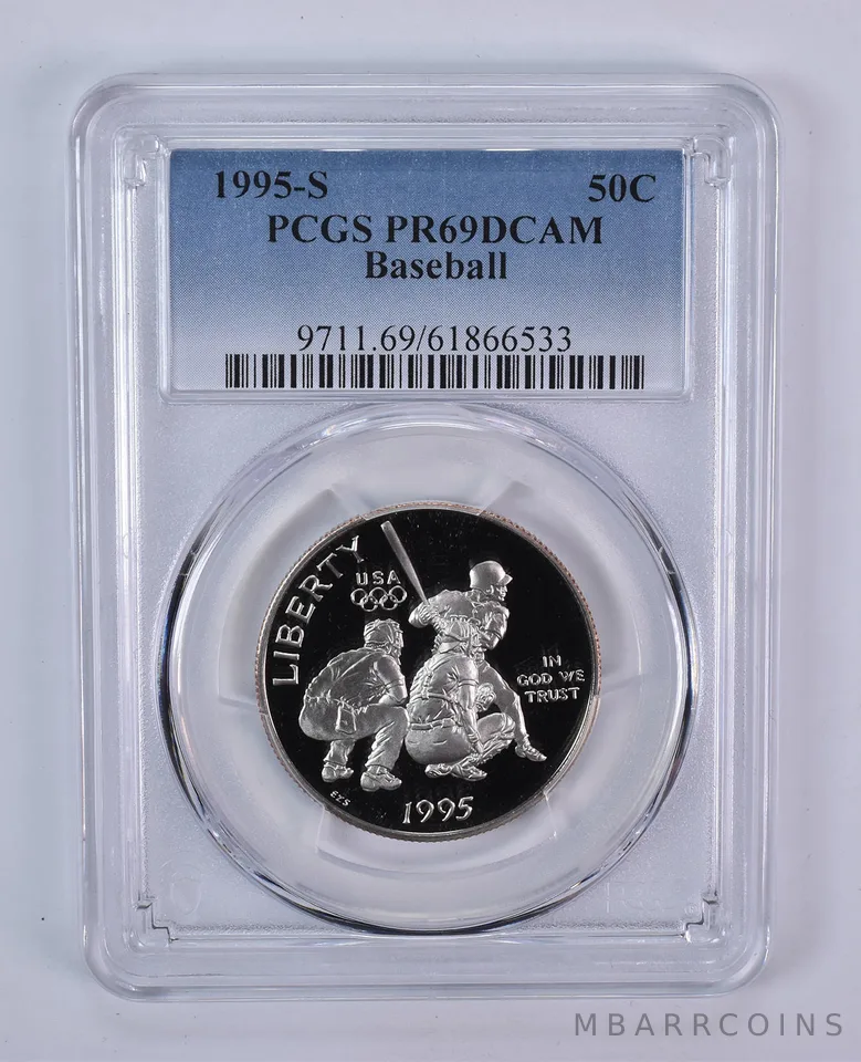 1995-S Olympic Baseball Commemorative Half Dollar PR69 DCAM PCGS
