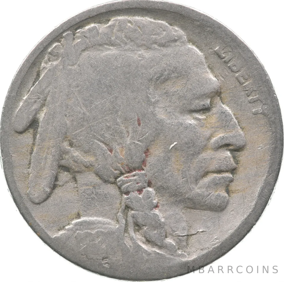 1921-S Indian Head Buffalo Nickel a9395
