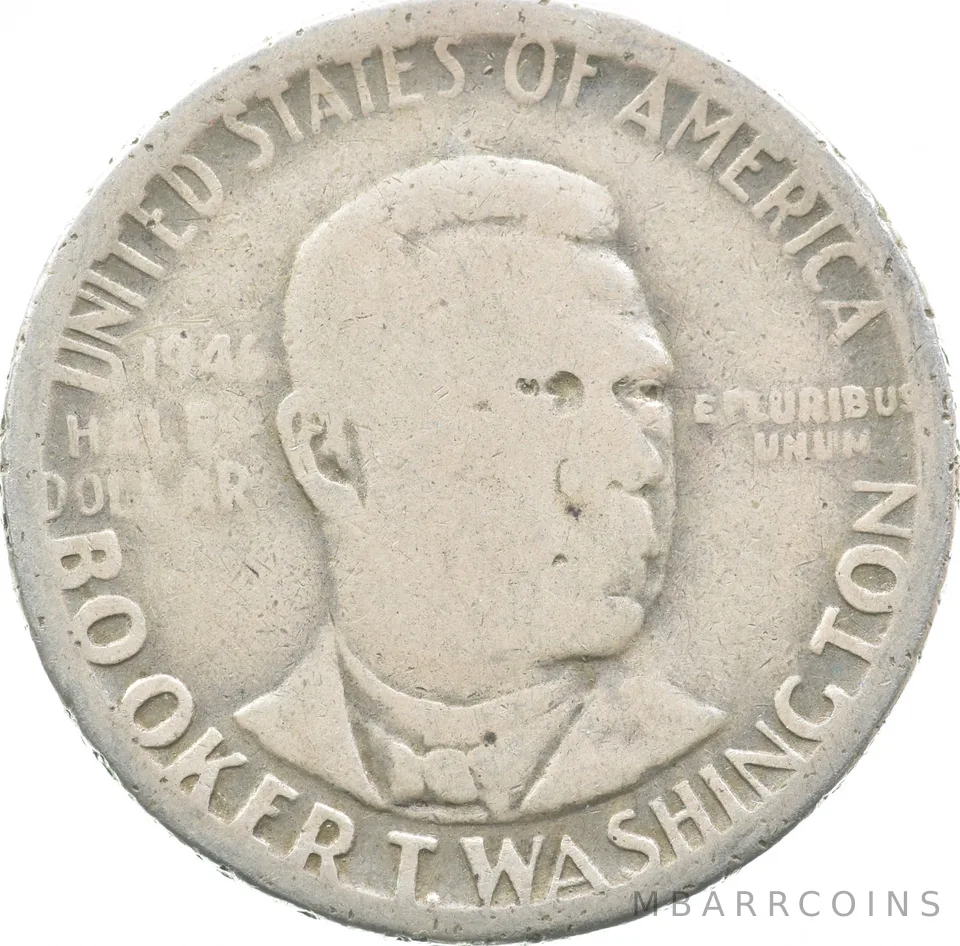 1946 Booker T Washington Commemorative Half Dollar Lowball a0544