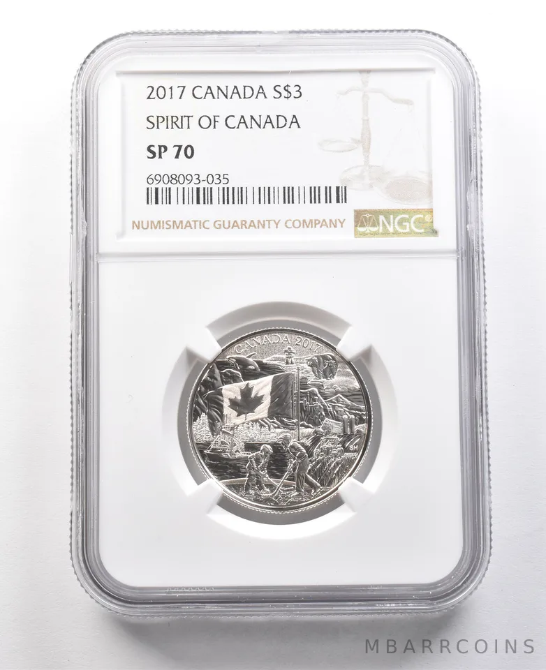 2017 Canada 3 Dollars Silver Spirit Of Canada SP70 NGC a8418