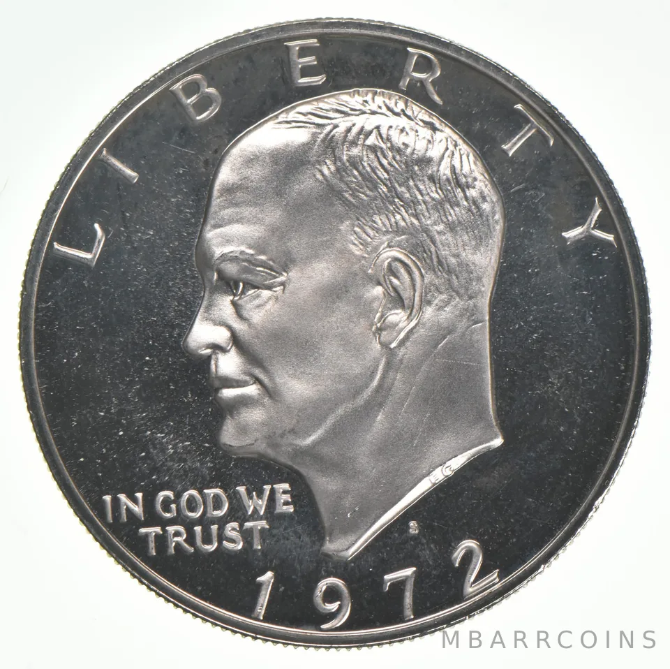 1972-S Eisenhower Dollar 40% SILVER - PROOF Cameo (1 coin)