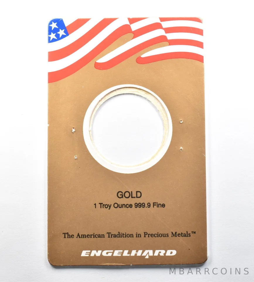 Engelhard Assay Certificate For 1 Oz Gold - NO Coin *0817