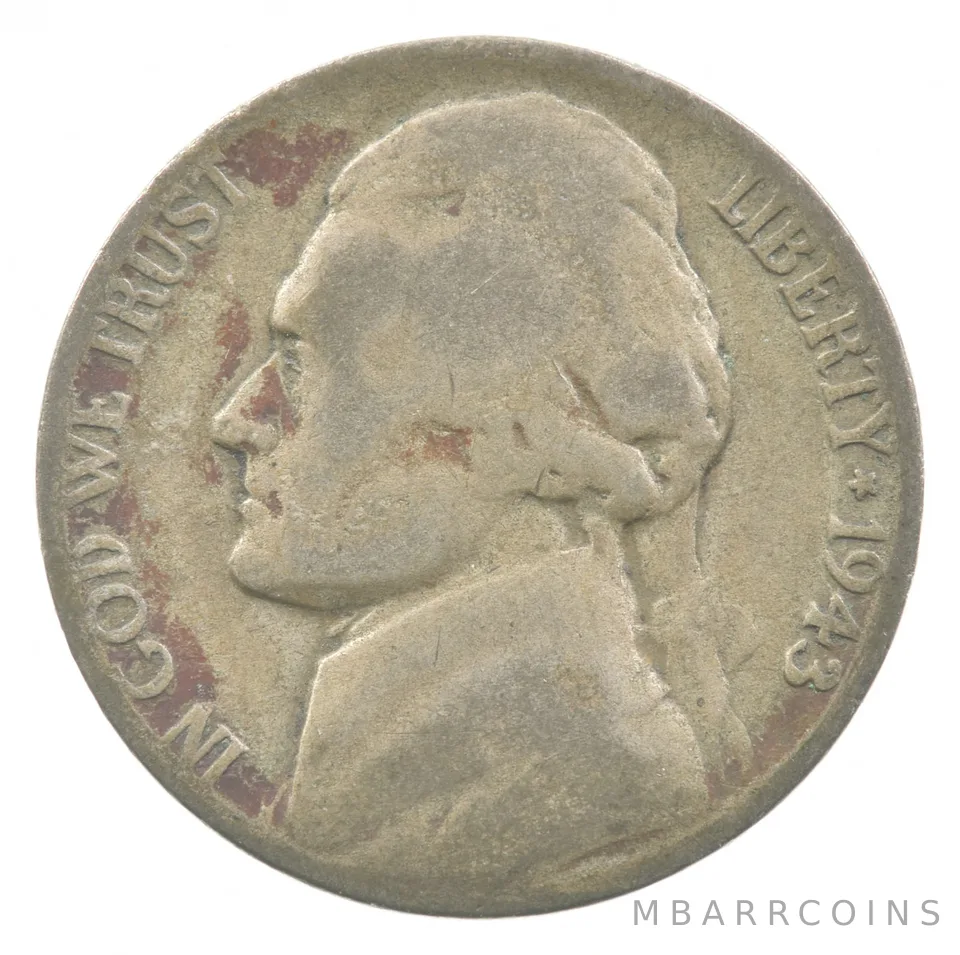 1943-P Jefferson Nickel Doubled Eye *5200