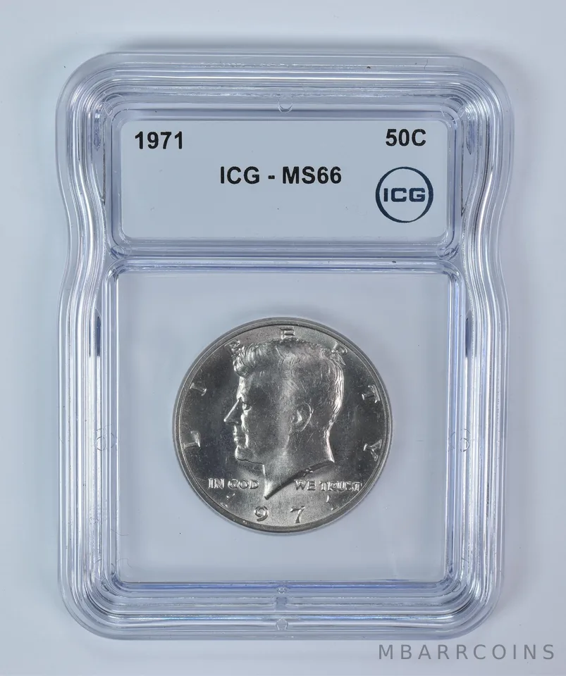 1971 Kennedy Half Dollar MS66 ICG