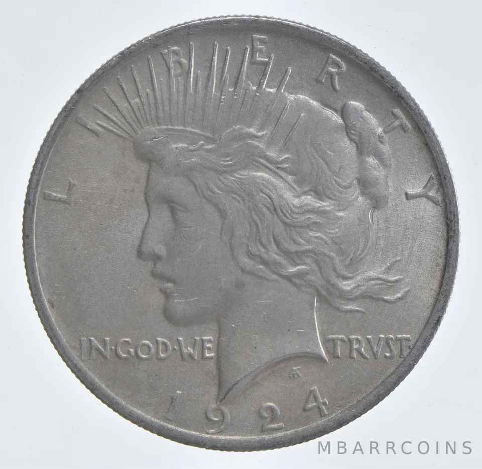 Better - 1924 Peace Silver Dollar - 90% US Coin *665
