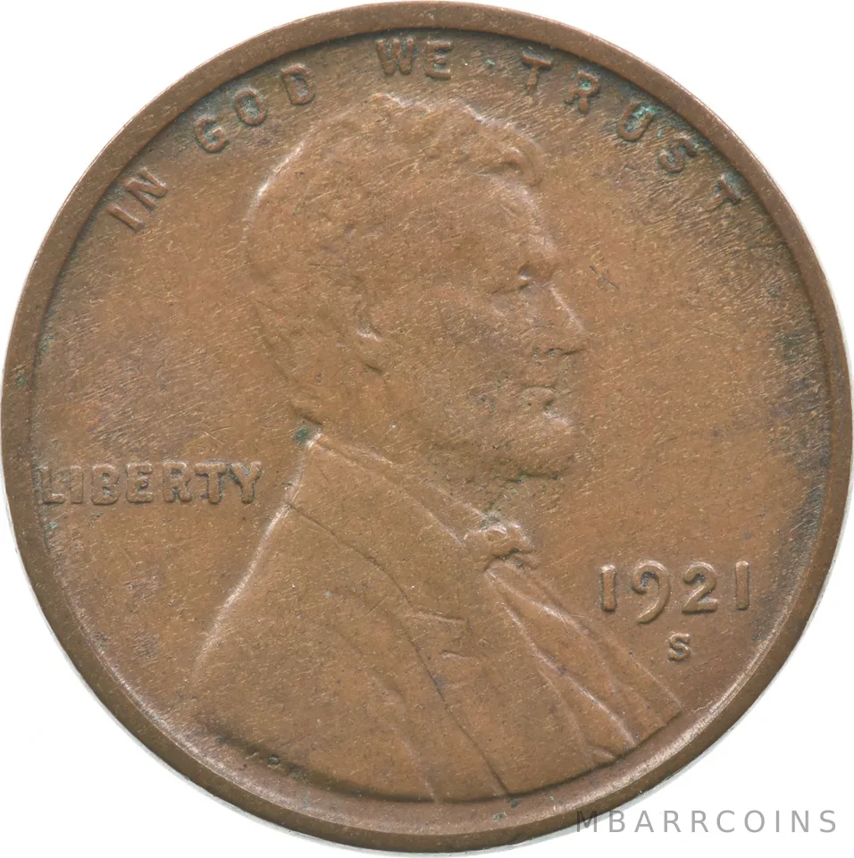 1921-S Lincoln Wheat Cent *4738