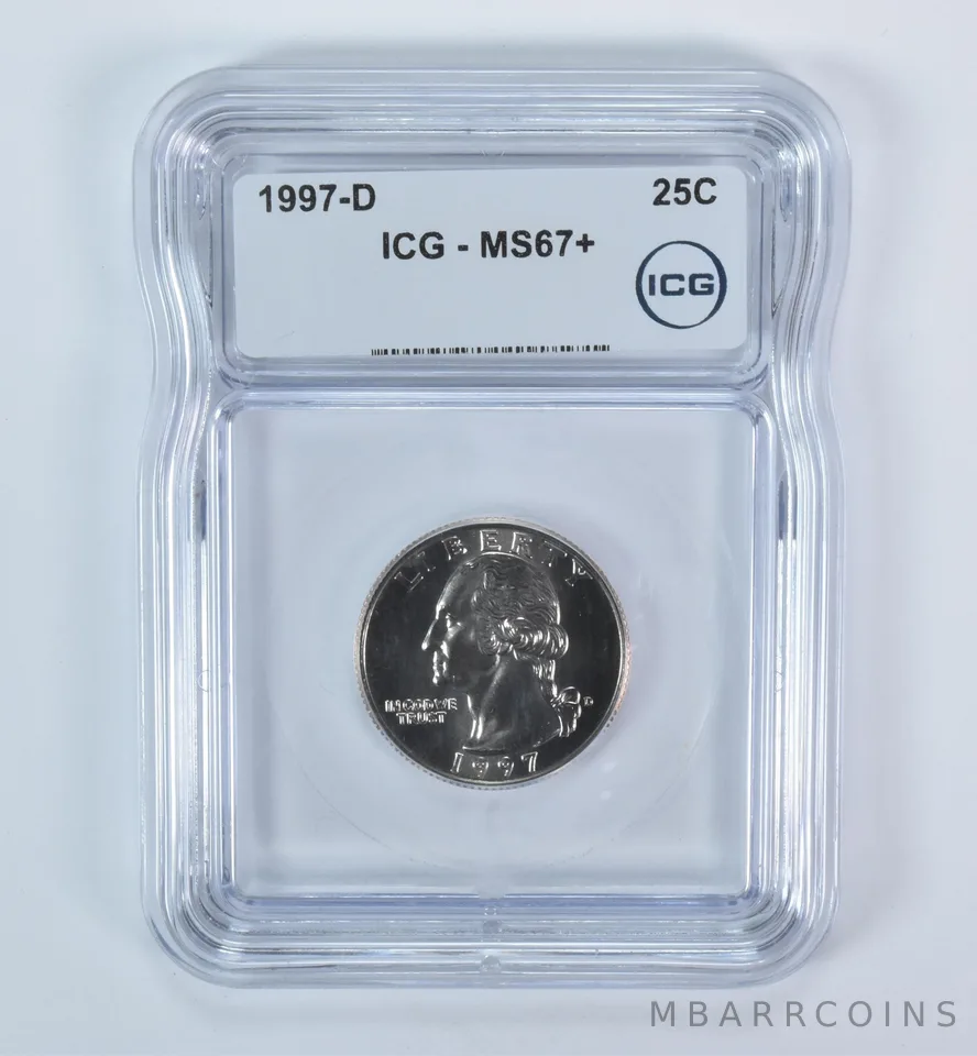 1997-D Washington Quarter MS67+ ICG