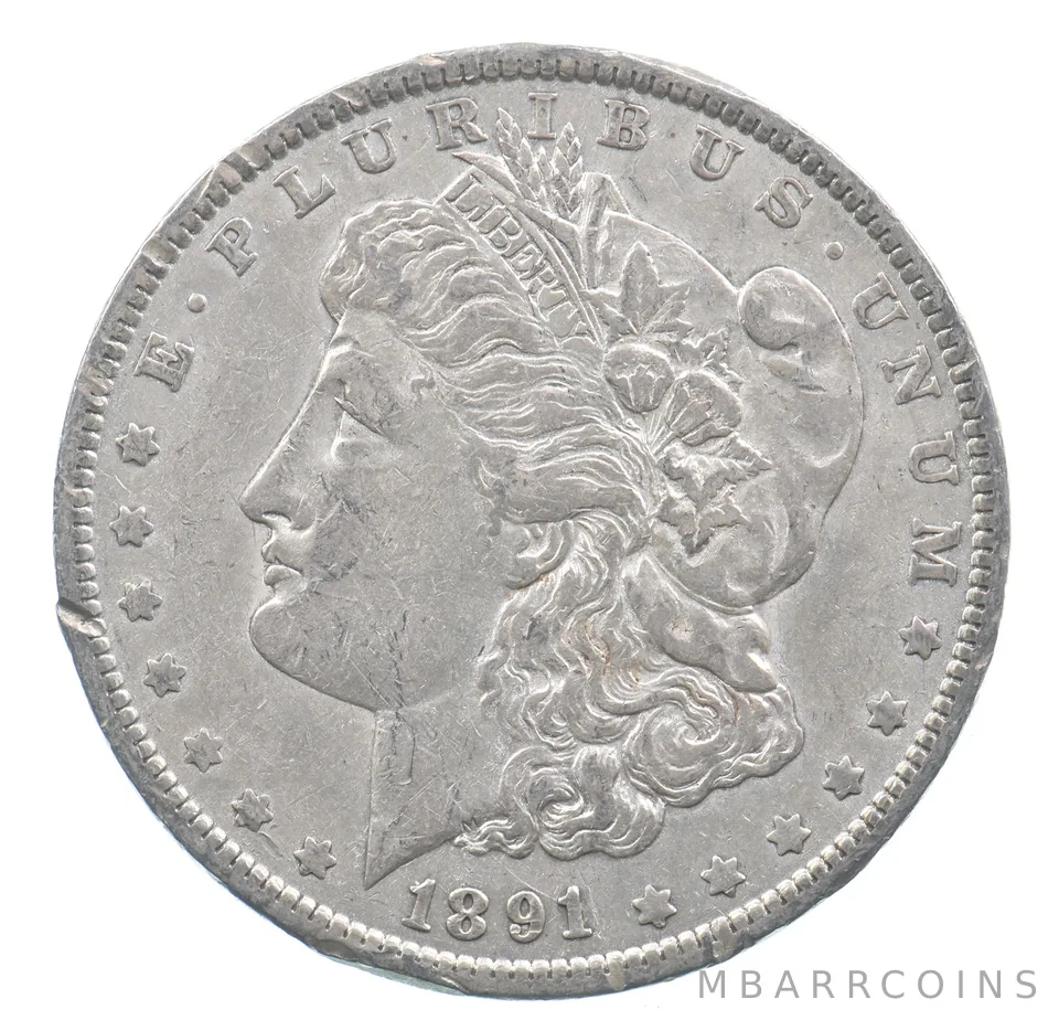 Better 1891 Morgan Silver Dollar - 90% US Coin - Nice Coin *356